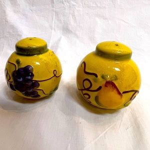 Summer Living unusual ceramic salt and pepper shakers.  Preowned but never used.